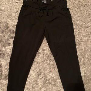 Black stretchy dress pants